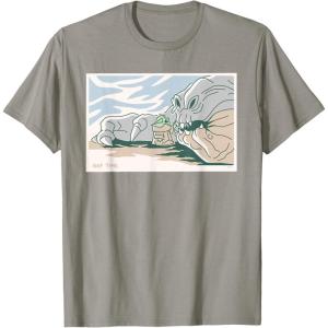 image:imageStar Wars Grogu and Rancor Nap Time TShirtSlate Grey