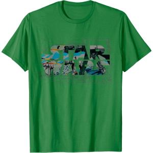 image:imageStar Wars Logo ATAT Walker Battle TShirt TShirtKelly Green