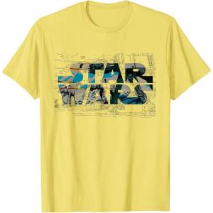 image:imageStar Wars Logo ATAT Walker Battle TShirt TShirtLemon Yellow