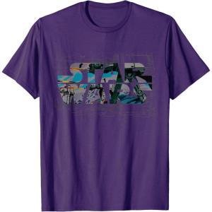 image:imageStar Wars Logo ATAT Walker Battle TShirt TShirtPurple