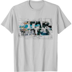 image:imageStar Wars Logo ATAT Walker Battle TShirt TShirtSilver Grey