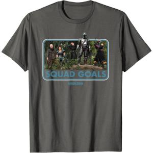 image:imageStar Wars The Mandalorian Djarin and Boba Fett Squad Goals TShirtAsphalt Grey