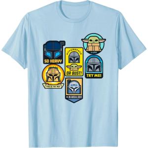 image:imageStar Wars The Mandalorian Season 3 Character Stickers Grogu TShirtBaby Blue