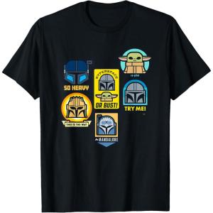 image:imageStar Wars The Mandalorian Season 3 Character Stickers Grogu TShirtBlack