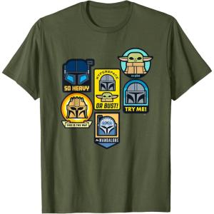 image:imageStar Wars The Mandalorian Season 3 Character Stickers Grogu TShirtOlive Green