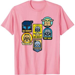 image:imageStar Wars The Mandalorian Season 3 Character Stickers Grogu TShirtPink