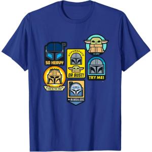 image:imageStar Wars The Mandalorian Season 3 Character Stickers Grogu TShirtRoyal Blue