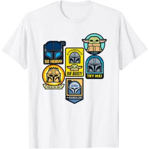 image:imageStar Wars The Mandalorian Season 3 Character Stickers Grogu TShirtWhite