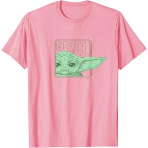 image:imageStar Wars The Mandalorian Season 3 Grogu Face with Name TShirtPink
