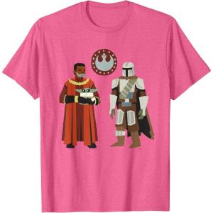 image:imageStar Wars The Mandalorian Season 3 Grogu Greef Karga icon TShirtPink Heather
