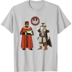 image:imageStar Wars The Mandalorian Season 3 Grogu Greef Karga icon TShirtSilver Grey