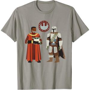 image:imageStar Wars The Mandalorian Season 3 Grogu Greef Karga icon TShirtSlate Grey