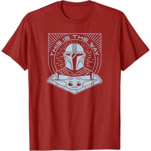 image:imageStar Wars The Mandalorian Season 3 Grogu The Way Hyperspace TShirtCranberry Red