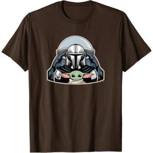 image:imageStar Wars The Mandalorian Season 3 N1 Starfighter Grogu TShirtBrown