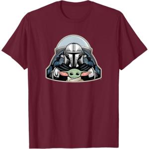 image:imageStar Wars The Mandalorian Season 3 N1 Starfighter Grogu TShirtBurgundy