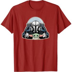 image:imageStar Wars The Mandalorian Season 3 N1 Starfighter Grogu TShirtCranberry Red