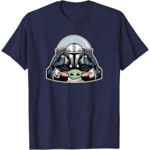 image:imageStar Wars The Mandalorian Season 3 N1 Starfighter Grogu TShirtNavy Blue