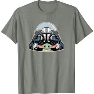 image:imageStar Wars The Mandalorian Season 3 N1 Starfighter Grogu TShirtOlive Heather
