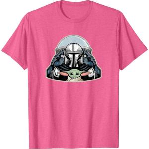 image:imageStar Wars The Mandalorian Season 3 N1 Starfighter Grogu TShirtPink Heather