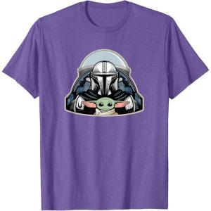 image:imageStar Wars The Mandalorian Season 3 N1 Starfighter Grogu TShirtPurple Heather