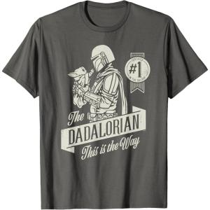 image:imageStar Wars The Mandalorian and Grogu Dadalorian Fathers Day TShirtAsphalt Grey