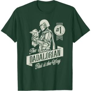 image:imageStar Wars The Mandalorian and Grogu Dadalorian Fathers Day TShirtDark Green