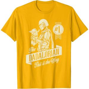 image:imageStar Wars The Mandalorian and Grogu Dadalorian Fathers Day TShirtGolden Yellow
