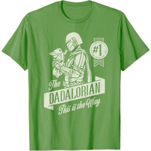 image:imageStar Wars The Mandalorian and Grogu Dadalorian Fathers Day TShirtGrass Green