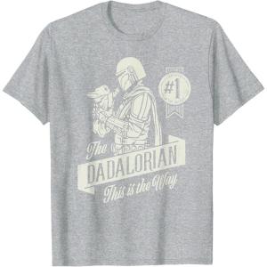 image:imageStar Wars The Mandalorian and Grogu Dadalorian Fathers Day TShirtHeather Grey