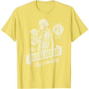 image:imageStar Wars The Mandalorian and Grogu Dadalorian Fathers Day TShirtLemon Yellow