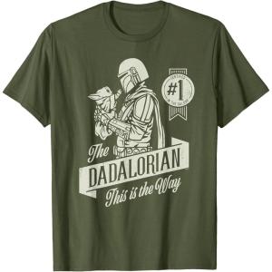 image:imageStar Wars The Mandalorian and Grogu Dadalorian Fathers Day TShirtOlive Green
