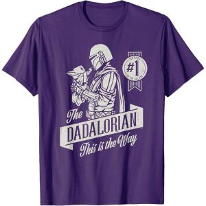 image:imageStar Wars The Mandalorian and Grogu Dadalorian Fathers Day TShirtPurple