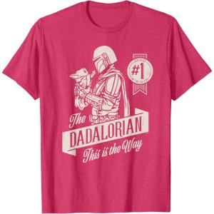 image:imageStar Wars The Mandalorian and Grogu Dadalorian Fathers Day TShirtRed Heather