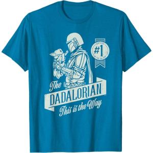 image:imageStar Wars The Mandalorian and Grogu Dadalorian Fathers Day TShirtSapphire Blue
