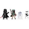 image:imageJada Star Wars Metalfigs 4Pack  Darth Vader Stormtrooper R2D2 Boba Fett Classic DieCast Figures 25 Scale  Stylized Display Set Toys