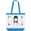 image:imageJay Franco Beach Towel and Tote Bag Set  16 x 145 Canvas Shoulder Handbag with 28 x 58 Super Soft Absorbent Bath TowelBlue  Wednesday