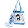 image:imageJay Franco Beach Towel and Tote Bag Set  16 x 145 Canvas Shoulder Handbag with 28 x 58 Super Soft Absorbent Bath TowelBlue  Wednesday