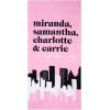 image:imageJay Franco Beach Towel and Tote Bag Set  16 x 145 Canvas Shoulder Handbag with 28 x 58 Super Soft Absorbent Bath TowelPink  Sex and the City