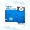 image:imageJay Franco Kids Nap Mat with Embedded Pillow amp Blanket  Soft 46x20 Microfiber Sleeping Bag with Name Tag amp Handle for School Travel SleepoverBlue  Avengers