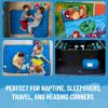 image:imageJay Franco Kids Nap Mat with Embedded Pillow amp Blanket  Soft 46x20 Microfiber Sleeping Bag with Name Tag amp Handle for School Travel SleepoverBlue  Avengers