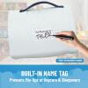 image:imageJay Franco Kids Nap Mat with Embedded Pillow amp Blanket  Soft 46x20 Microfiber Sleeping Bag with Name Tag amp Handle for School Travel SleepoverBlue  Bluey