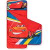 image:imageJay Franco Kids Nap Mat with Embedded Pillow amp Blanket  Soft 46x20 Microfiber Sleeping Bag with Name Tag amp Handle for School Travel SleepoverBlue  Cars