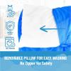 image:imageJay Franco Kids Nap Mat with Embedded Pillow amp Blanket  Soft 46x20 Microfiber Sleeping Bag with Name Tag amp Handle for School Travel SleepoverBlue  Avengers