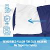 image:imageJay Franco Kids Nap Mat with Embedded Pillow amp Blanket  Soft 46x20 Microfiber Sleeping Bag with Name Tag amp Handle for School Travel SleepoverBlue  Bluey