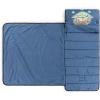 image:imageJay Franco Kids Nap Mat with Embedded Pillow amp Blanket  Soft 46x20 Microfiber Sleeping Bag with Name Tag amp Handle for School Travel SleepoverBlue  Mandalorian