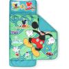 image:imageJay Franco Kids Nap Mat with Embedded Pillow amp Blanket  Soft 46x20 Microfiber Sleeping Bag with Name Tag amp Handle for School Travel SleepoverGreen  Mickey Mouse