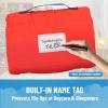 image:imageJay Franco Kids Nap Mat with Embedded Pillow amp Blanket  Soft 46x20 Microfiber Sleeping Bag with Name Tag amp Handle for School Travel SleepoverRed  Spiderman