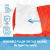 image:imageJay Franco Kids Nap Mat with Embedded Pillow amp Blanket  Soft 46x20 Microfiber Sleeping Bag with Name Tag amp Handle for School Travel SleepoverRed  Spiderman
