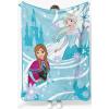 image:imageJay Franco Kids Plush Throw Blanket  Soft amp Cozy Fleece Throw for Bedroom amp Couch Dcor Official Licensed Product Teal  Mandalorian 40x50  Travel BlanketBlue  Frozen