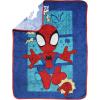 image:imageJay Franco Kids Plush Throw Blanket  Soft amp Cozy Fleece Throw for Bedroom amp Couch Dcor Official Licensed Product Teal  Mandalorian 40x50  Travel BlanketBlue  Spidey  Friends